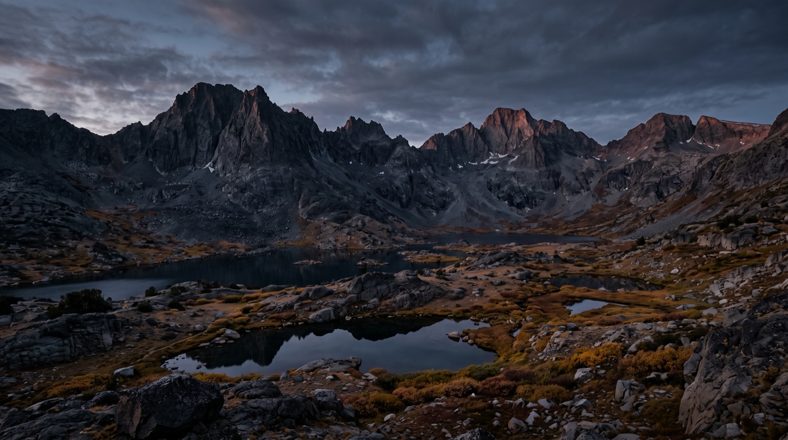 A granite high-country basin above treeline