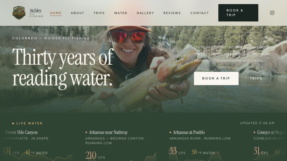 Atchley Fly Fishing website